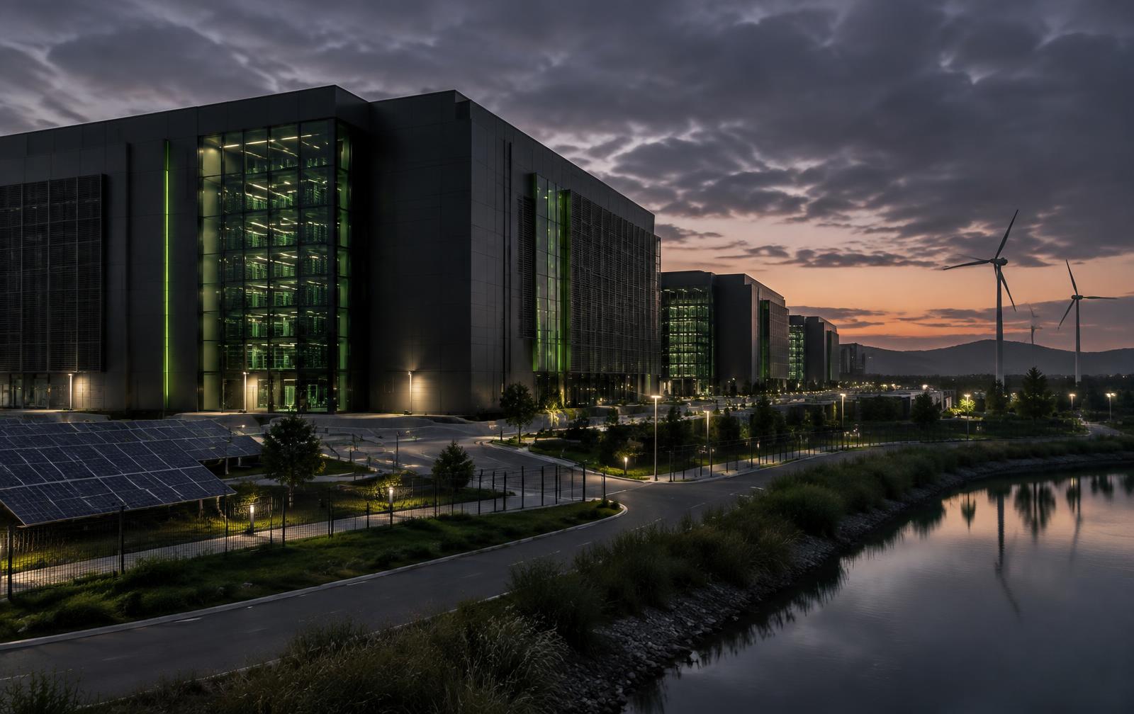 AI-Ready Data Centres / Powered Digital Infrastructure infrastructure illustration